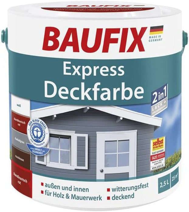 BAUFIX-Express covering paint Scandinavian red 2.5L